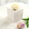 HIER_5310 Chargers & Centerpieces 100 Pack | 3" Easy DIY White Party Or Shower Favor Candy Gift Boxes