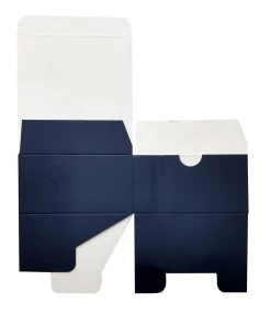 HIER_5310 100 Pack | 4"x4"x2" Navy Blue Cake Cupcake Party Favor Gift Boxes, DIY Chargers & Centerpieces 21 HIER_5310 100 Pack | 4