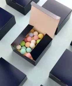 HIER_5310 100 Pack | 4"x4"x2" Navy Blue Cake Cupcake Party Favor Gift Boxes, DIY Chargers & Centerpieces 17 HIER_5310 100 Pack | 4