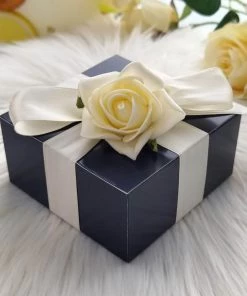 HIER_5310 100 Pack | 4"x4"x2" Navy Blue Cake Cupcake Party Favor Gift Boxes, DIY Chargers & Centerpieces 19 HIER_5310 100 Pack | 4