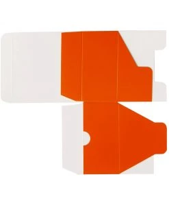 HIER_5310 100 Pack | 4"x4"x2" Orange Cake Cupcake Party Favor Gift Boxes, DIY 21 HIER_5310 100 Pack | 4