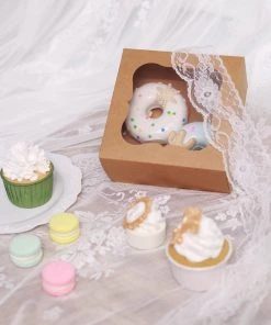 HIER_5310 12 Pack | 6"x6"x3" Natural Cardboard Bakery Cake Pie Or Cupcake Boxes 18 HIER_5310 12 Pack | 6