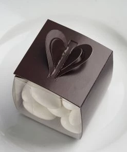 HIER_5310 100 Pack | Chocolate DIY Wraps For Clear Party Favor Candy Gift Boxes - Clearance SALE Chargers & Centerpieces