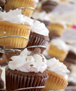 HIER_4200 15" 5-Tier Nontoxic Metal 41-Cupcake Holder Stand, Dessert Dish Tower Tray