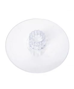 HIER_4100 Chargers & Centerpieces 10" Round Clear Acrylic Cake And Cupcake Display Stand Plates, DIY