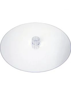 HIER_4100 16" Round Clear Acrylic Cake And Cupcake Display Stand Plates, DIY Chargers & Centerpieces