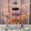 HIER_4100 5-Tier Clear Acrylic Cupcake Tower Stand, Dessert Holder Display Chargers & Centerpieces