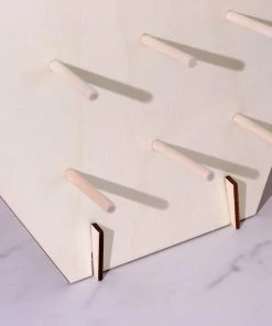 HIER_4130 Chargers & Centerpieces 13" Donut Bar Wall Display Stand Hexagon Detachable Board Dessert Holder 18 HIER_4130 Chargers & Centerpieces 13