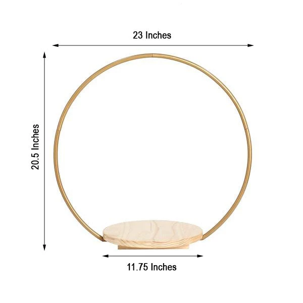 HIER_4110 20" Round Wedding Arch Cake Stand, Metal Floral Centerpieces Display 3 HIER_4110 20" Round Wedding Arch Cake Stand, Metal Floral Centerpieces Display