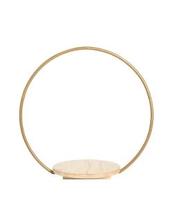 HIER_4110 20" Round Wedding Arch Cake Stand, Metal Floral Centerpieces Display 26 HIER_4110 20