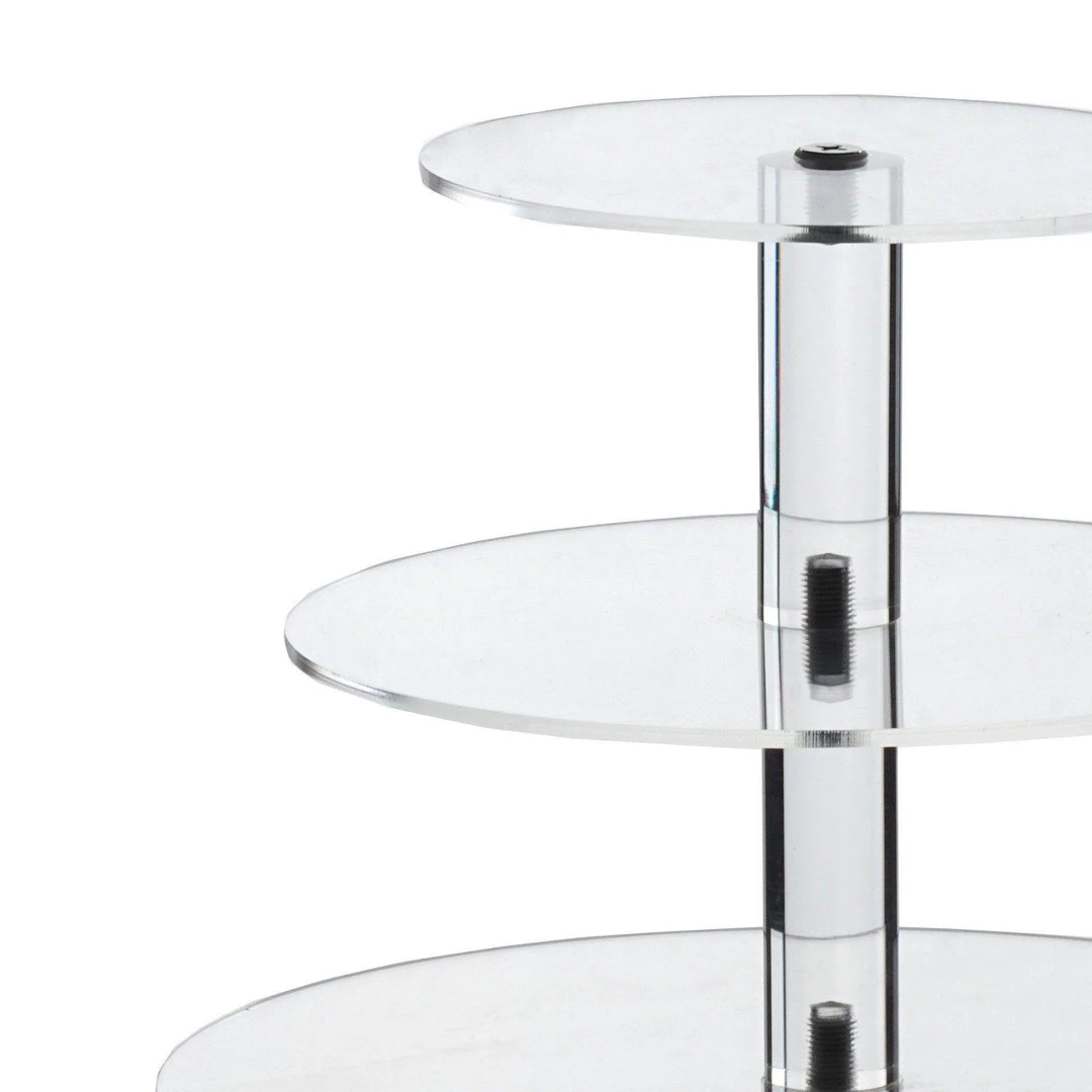 HIER_4120 17" Heavy Duty Acrylic Round 5-Tier Cake Stand, Cupcake Tower, Dessert Holder Chargers & Centerpieces 8 HIER_4120 17" Heavy Duty Acrylic Round 5-Tier Cake Stand, Cupcake Tower, Dessert Holder Chargers & Centerpieces