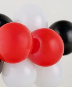 HIER_4200 Chargers & Centerpieces 11 Pcs | Balloon Garland Cloud Cake Topper, Mini Cake Decorations - Black, Red & White 21 HIER_4200 Chargers & Centerpieces 11 Pcs | Balloon Garland Cloud Cake Topper, Mini Cake Decorations - Black, Red & White