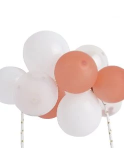 HIER_4200 11 Pcs | Confetti Balloon Garland Cloud Cake Topper, Mini Cake Decorations - Clear, Rose Gold & White Chargers & Centerpieces 14 HIER_4200 11 Pcs | Confetti Balloon Garland Cloud Cake Topper, Mini Cake Decorations - Clear, Rose Gold & White Chargers & Centerpieces