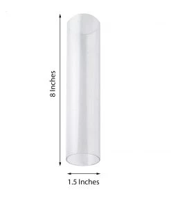 HIER_4100 Chargers & Centerpieces 8" DIY Clear Acrylic Tiered Cupcake Cake Stand Tubes, Dessert Tower Poles 5 HIER_4100 Chargers & Centerpieces 8