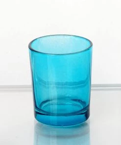 HIER_4320 Chargers & Centerpieces 12 Pack | 2.5" Turquoise Glass Votive Candle Holder Set Tealight Holders 21 HIER_4320 Chargers & Centerpieces 12 Pack | 2.5