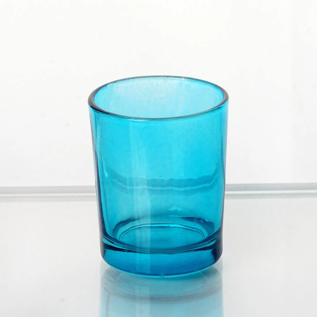 HIER_4320 Chargers & Centerpieces 12 Pack | 2.5" Turquoise Glass Votive Candle Holder Set Tealight Holders 10 HIER_4320 Chargers & Centerpieces 12 Pack | 2.5" Turquoise Glass Votive Candle Holder Set Tealight Holders