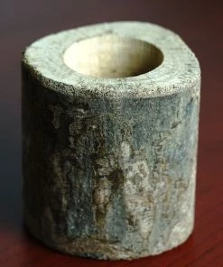 HIER_4320 Chargers & Centerpieces 3" Natural Wood Stump Tealight Votive Candle Holder, Rustic Candle Decor