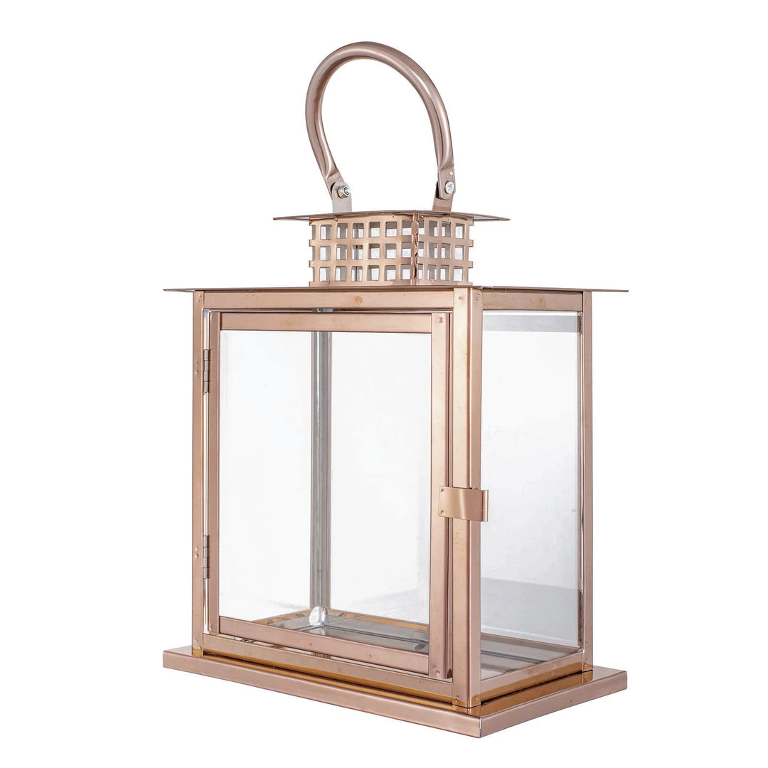 HIER_4310 Chargers & Centerpieces 10" Blush/Rose Gold Cage Top Stainless Steel Candle Lantern Centerpiece Outdoor Metal Patio Lantern 18 HIER_4310 Chargers & Centerpieces 10" Blush/Rose Gold Cage Top Stainless Steel Candle Lantern Centerpiece Outdoor Metal Patio Lantern