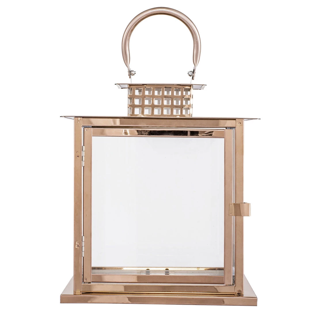 HIER_4310 Chargers & Centerpieces 10" Blush/Rose Gold Cage Top Stainless Steel Candle Lantern Centerpiece Outdoor Metal Patio Lantern 19 HIER_4310 Chargers & Centerpieces 10" Blush/Rose Gold Cage Top Stainless Steel Candle Lantern Centerpiece Outdoor Metal Patio Lantern