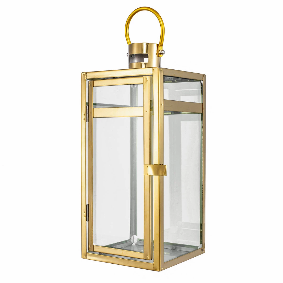 HIER_4310 12" Gold Vintage Top Stainless Steel Candle Lantern Centerpiece Outdoor Metal Patio Lantern 17 HIER_4310 12" Gold Vintage Top Stainless Steel Candle Lantern Centerpiece Outdoor Metal Patio Lantern