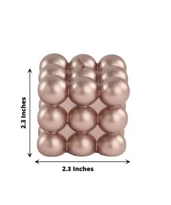 HIER_3820 2 Pack | Shiny Metallic Rose Gold 2
