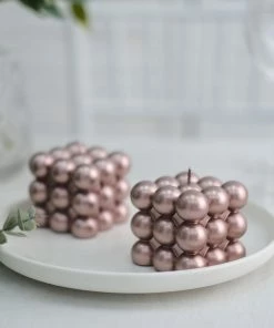 HIER_3820 2 Pack | Shiny Metallic Rose Gold 2