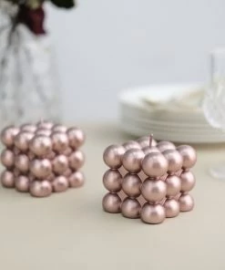 HIER_3820 2 Pack | Shiny Metallic Rose Gold 2