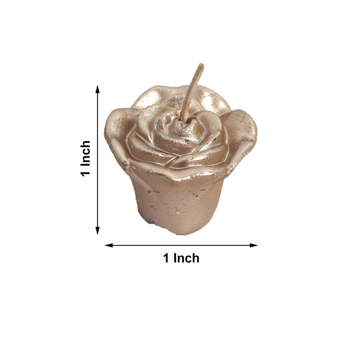 HIER_3810 Chargers & Centerpieces 12 Pack | 1" Blush/Rose Gold Mini Rose Flower Floating Candles Wedding Vase Fillers 3 HIER_3810 Chargers & Centerpieces 12 Pack | 1" Blush/Rose Gold Mini Rose Flower Floating Candles Wedding Vase Fillers