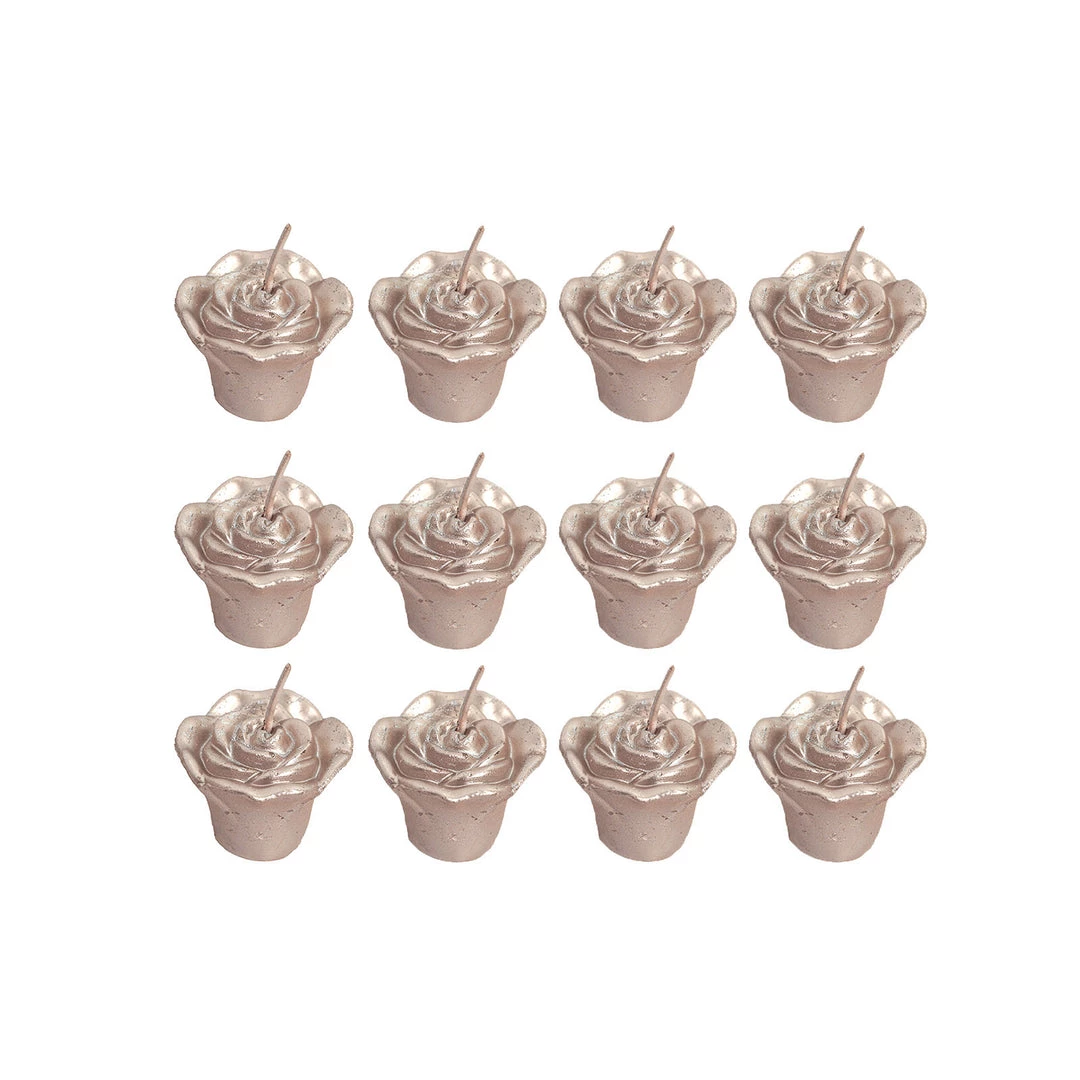 HIER_3810 Chargers & Centerpieces 12 Pack | 1" Blush/Rose Gold Mini Rose Flower Floating Candles Wedding Vase Fillers 10 HIER_3810 Chargers & Centerpieces 12 Pack | 1" Blush/Rose Gold Mini Rose Flower Floating Candles Wedding Vase Fillers