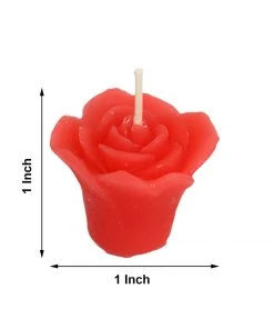 HIER_3810 Chargers & Centerpieces 12 Pack | 1" Red Mini Rose Flower Floating Candles Wedding Vase Fillers 12 HIER_3810 Chargers & Centerpieces 12 Pack | 1