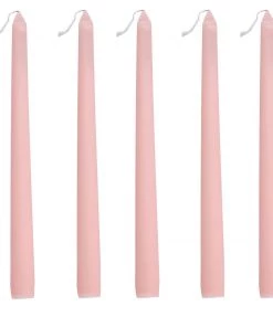 HIER_3820 12 Pack | Blush/Rose Gold 10" Premium Wax Taper Candles, Unscented Candlesticks Chargers & Centerpieces 29 HIER_3820 12 Pack | Blush/Rose Gold 10
