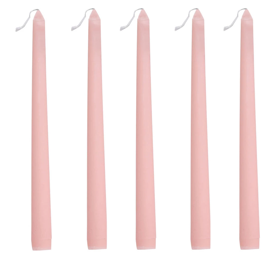 HIER_3820 12 Pack | Blush/Rose Gold 10" Premium Wax Taper Candles, Unscented Candlesticks Chargers & Centerpieces 15 HIER_3820 12 Pack | Blush/Rose Gold 10" Premium Wax Taper Candles, Unscented Candlesticks Chargers & Centerpieces