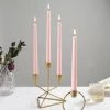 HIER_3820 12 Pack | Blush/Rose Gold 10" Premium Wax Taper Candles, Unscented Candlesticks Chargers & Centerpieces