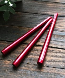 HIER_3820 12 Pack | Metallic Red 10" Premium Wax Taper Candles, Unscented Candlesticks Chargers & Centerpieces 22 HIER_3820 12 Pack | Metallic Red 10