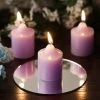 HIER_3820 12 Pack | 2" Lavender Votive Candles, Mini Multi-Purpose Candle Decor