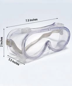 Tableclothsfactory Big Clearance Sale Adjustable Protective Goggles, Safety Eyewear With Anti Fog Coating And Air Vents