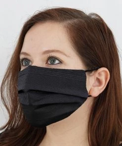 Tableclothsfactory Big Clearance Sale 50 Pack | 3 Ply Black Disposable Face Mask Non Woven Mask With Ear Loop