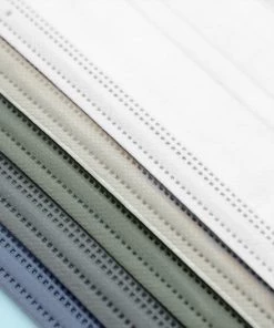 Tableclothsfactory 50 Pack | 3 Ply Assorted Neutral Colors Disposable Face Mask Non Woven Mask With Ear Loop Masks & PPE