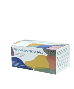 Tableclothsfactory 50 Pack | 3 Ply Assorted Neutral Colors Disposable Face Mask Non Woven Mask With Ear Loop Masks & PPE