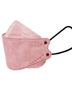 Tableclothsfactory 10 Pack | Dusty Rose Breathable KF94 Face Mask, 3D Fish-Design Mouth Shields For Adult, 4-Layer Protective Face Masks With Adjustable Nose Clip Masks & PPE