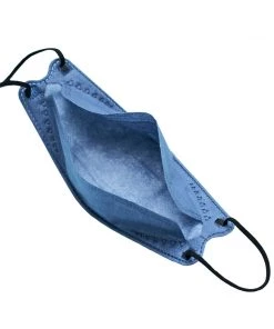 Tableclothsfactory Masks & PPE 10 Pack | Denim Blue Breathable KF94 Face Mask, 3D Fish-Design Mouth Shields For Adult, 4-Layer Protective Face Masks With Adjustable Nose Clip