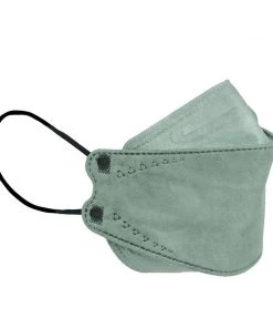 Tableclothsfactory 10 Pack | Sage Green Breathable KF94 Face Mask, 3D Fish-Design Mouth Shields For Adult, 4-Layer Protective Face Masks With Adjustable Nose Clip Masks & PPE