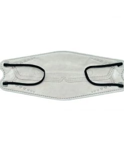 Tableclothsfactory 10 Pack | Silver Breathable KF94 Face Mask, 3D Fish-Design Mouth Shields For Adult, 4-Layer Protective Face Masks With Adjustable Nose Clip Masks & PPE