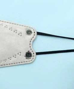 Tableclothsfactory 10 Pack | Silver Breathable KF94 Face Mask, 3D Fish-Design Mouth Shields For Adult, 4-Layer Protective Face Masks With Adjustable Nose Clip Masks & PPE