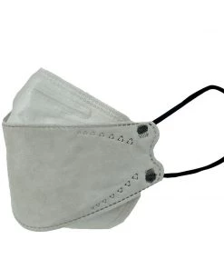 Tableclothsfactory 10 Pack | Silver Breathable KF94 Face Mask, 3D Fish-Design Mouth Shields For Adult, 4-Layer Protective Face Masks With Adjustable Nose Clip Masks & PPE