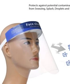 Tableclothsfactory Big Clearance Sale Protective Face Shield Mask, Sneeze Guard With Elastic Band And Comfort Sponge - Protects From Sneezing, Coughing, Splashes, Droplets 16 Tableclothsfactory Big Clearance Sale Protective Face Shield Mask, Sneeze Guard With Elastic Band And Comfort Sponge - Protects From Sneezing, Coughing, Splashes, Droplets