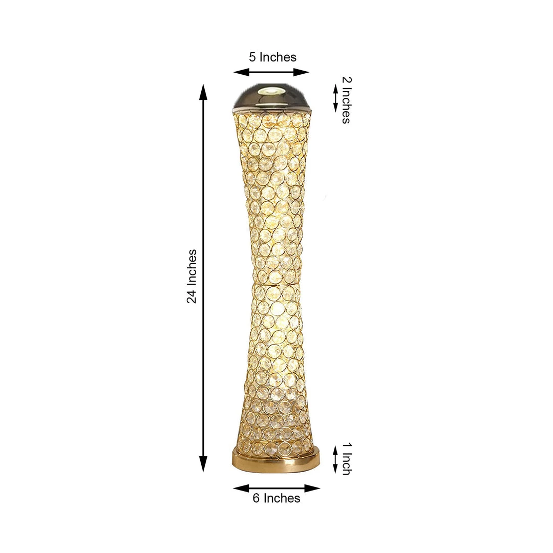 HIER_4400 24" Metallic Gold & Crystal Beaded Hurricane Floral Vase Centerpiece Chargers & Centerpieces 3 HIER_4400 24" Metallic Gold & Crystal Beaded Hurricane Floral Vase Centerpiece Chargers & Centerpieces