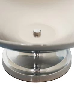 HIER_4820 Chargers & Centerpieces 15" Round Metallic Silver Pedestal Flower Pot Floating Candle Bowl, Display Dish 23 HIER_4820 Chargers & Centerpieces 15