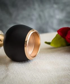 HIER_4310 Set Of 2 | Gold/Black Metal Crystal Lamp Tealight Votive Candle Holder - 7"|11" Chargers & Centerpieces