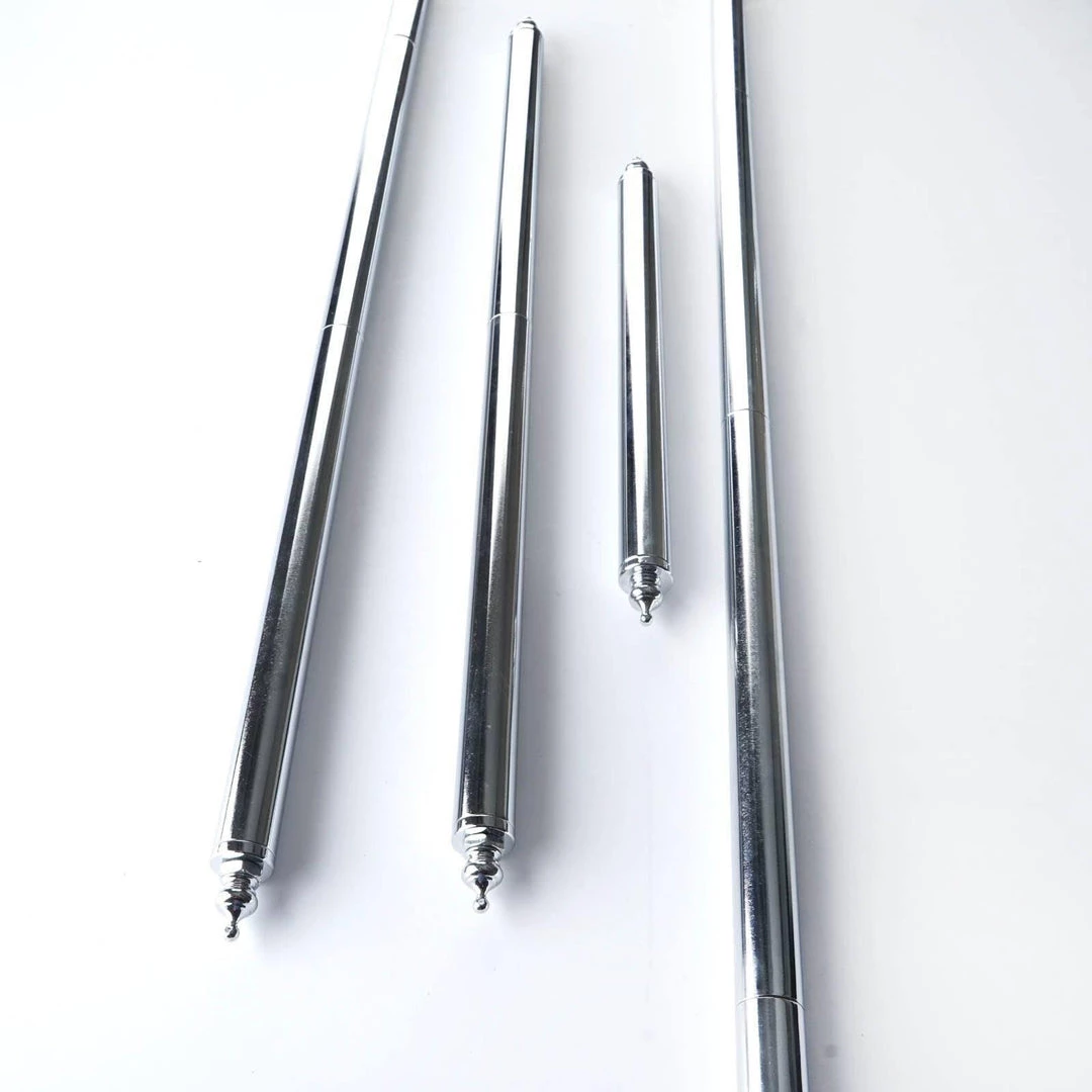 HIER_4400 Chargers & Centerpieces 4 Pcs | Silver Stainless Steel Chandelier Lamp Poles 4 HIER_4400 Chargers & Centerpieces 4 Pcs | Silver Stainless Steel Chandelier Lamp Poles